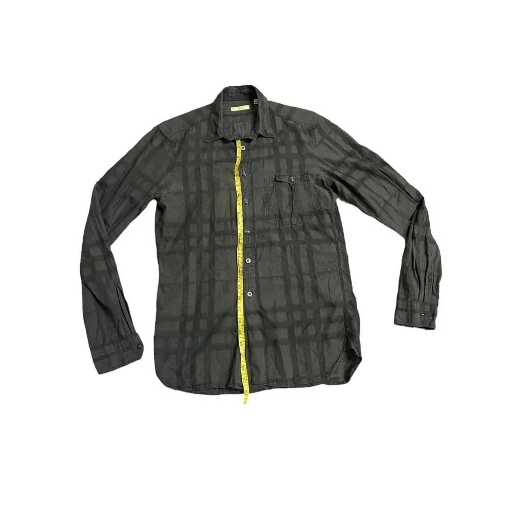 Burberry Button Down Grey Shirt Size Small - Picture 6 of 10